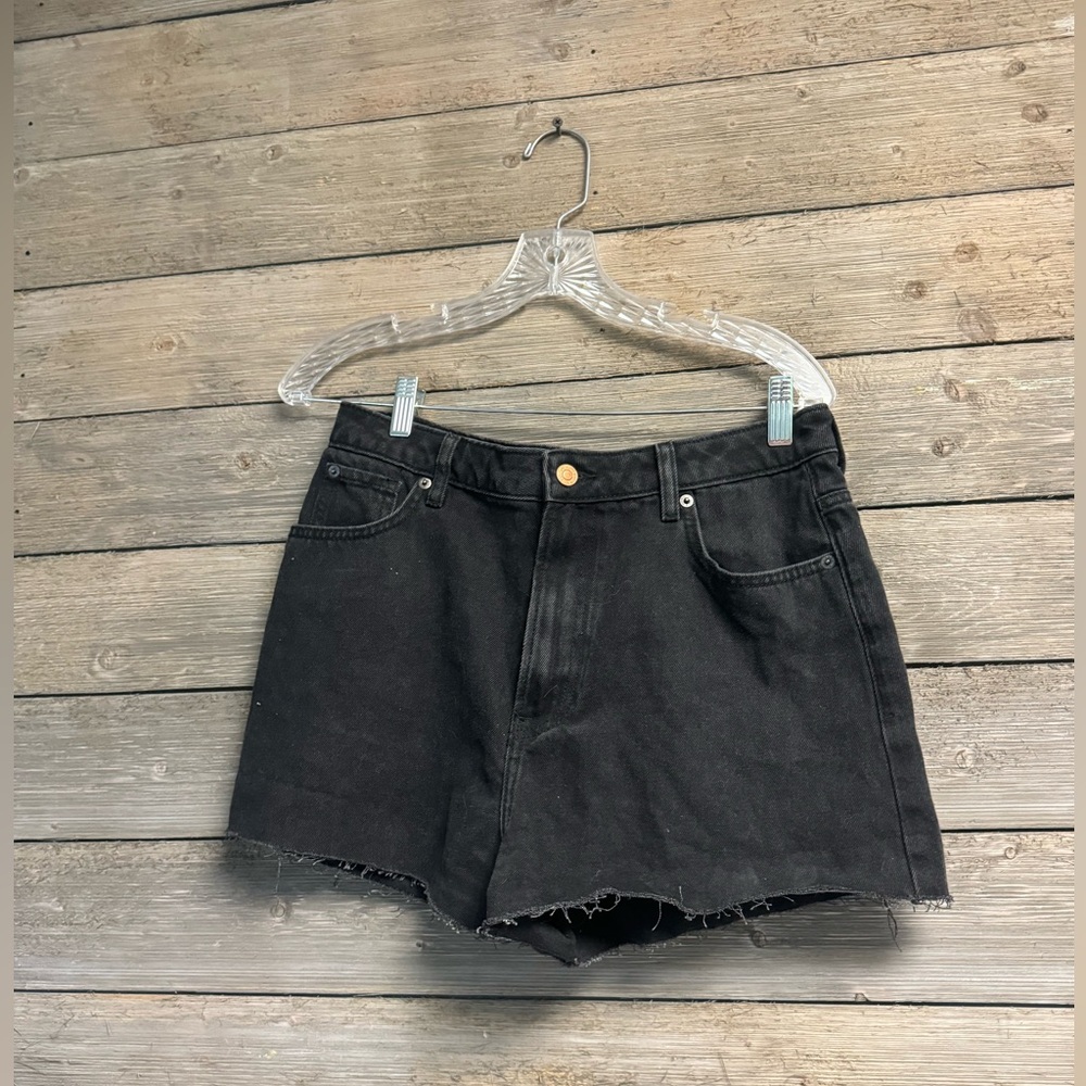Black Denim Shorts